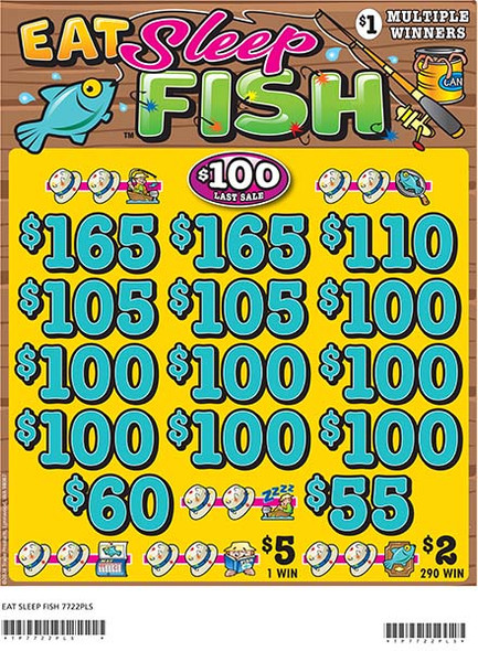 Eat Sleep Fish 3W $1 12@$100 (2@$165) $2B 19% 2640 LS