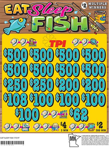Eat Sleep Fish 3W $2 8@$500 $2B 24% 3960