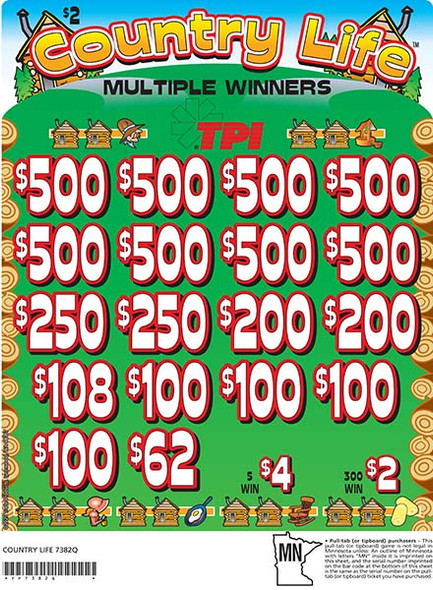 Country Life 3W $2 8@$500 $2B 24% 3960