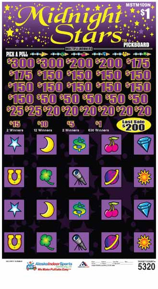 Midnight Stars PK 3W $1 18@$150 (2@$300) $1B 20% 5320 LS