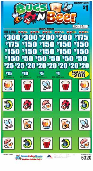 Bugs N Beers PK 3W $1 18@$150 (2@$300) $1B 20% 5320 LS