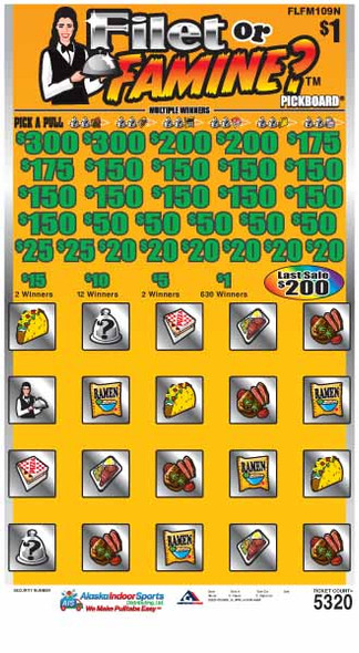 Filet of Famine PK 3W $1 18@$150 (2@$300) $1B 20% 5320 LS