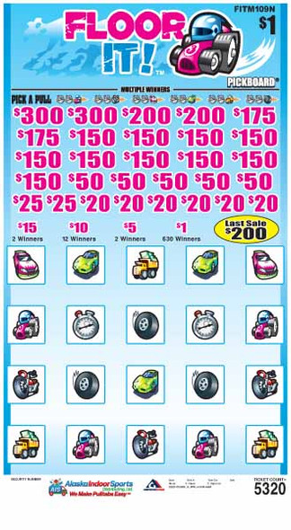 Floor It PK 3W $1 18@$150 (2@$300) $1B 20% 5320 LS