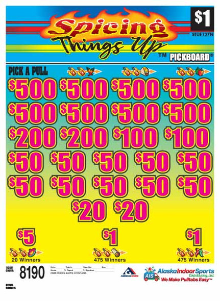 Spicing Things Up PK 3W $1 8@$500 $1B 24% 8190