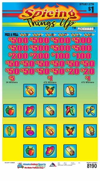 Spicing Things Up PK 3W $1 8@$500 $1B 24% 8190