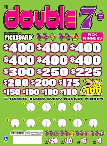 Double 7's Embedded PK 3W $1 6@$400 $1B 23% 7000 LS