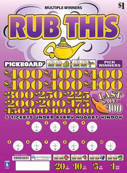 Rub This Embedded PK 3W $1 6@$400 $1B 23% 7000 LS