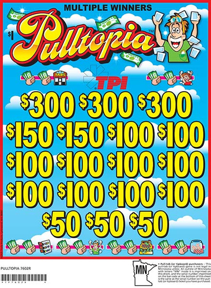 Pulltopia Joe 3W $1 3@$300 $50B 26% 3136