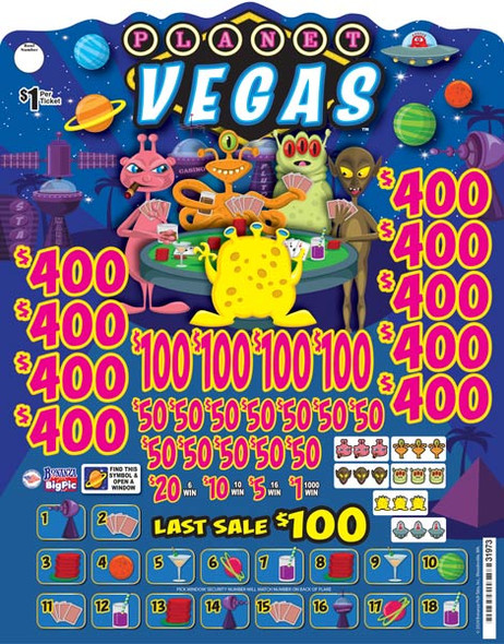 Planet Vegas Big Pic 3W $1 9@$400 $1B 25% 8000 LS