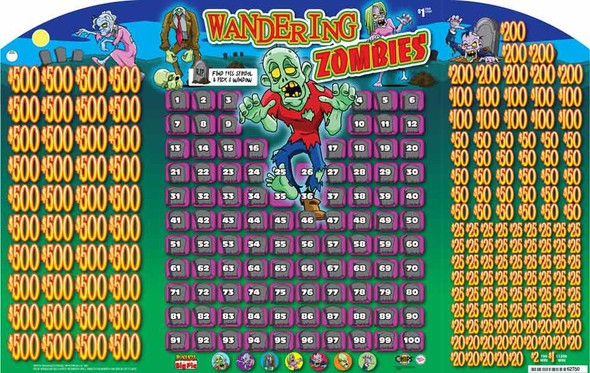 Wandering Zombies Big Pic Chip $1 40@$500 $1B 24% 50624