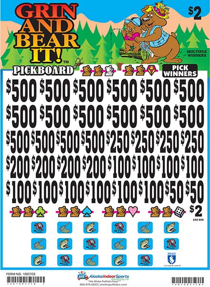 Grin and Bear It Big PK 3W $2 16@$500 $2B 23% 7920 Grin and Bear It Big PK 3W $2 16@$500 $2B 23% 7920