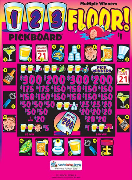 123 Floor! PK 3W $1 18@$150 (2@$300) $1B 19% 5320 LS