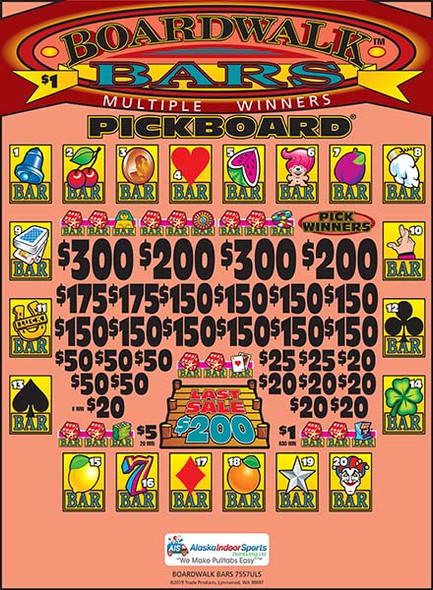 Boardwalk Bars PK 3W $1 18@$150 (2@$300) $1B 19% 5320 LS