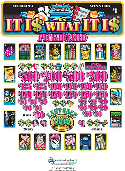 It is What It is PK 3W $1 18@$150 (2@$300) $1B 19% 5320 LS