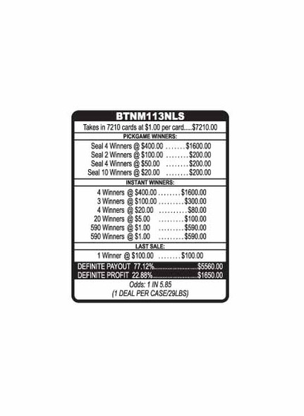 Bump in the Night PK 3W $1 8@$400 $1B 22% 7210 LS