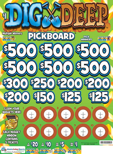 Dig Deep Embedded PK 3W $1 6@$500 $1B 20% 7000