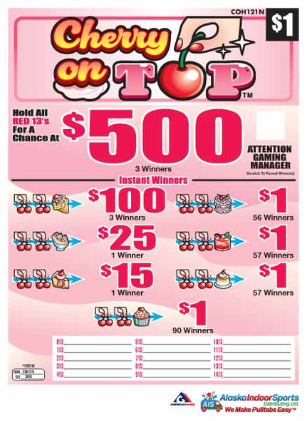 Cherry On Top Seal 5W $1 3@$500 $1B 30% 3000