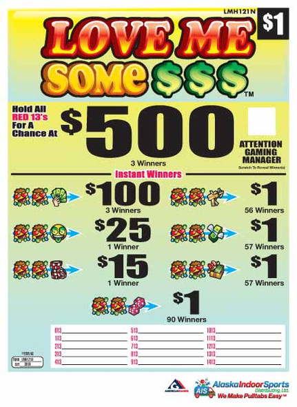 Love Me Some $$$ Seal 5W $1 3@$500 $1B 30% 3000