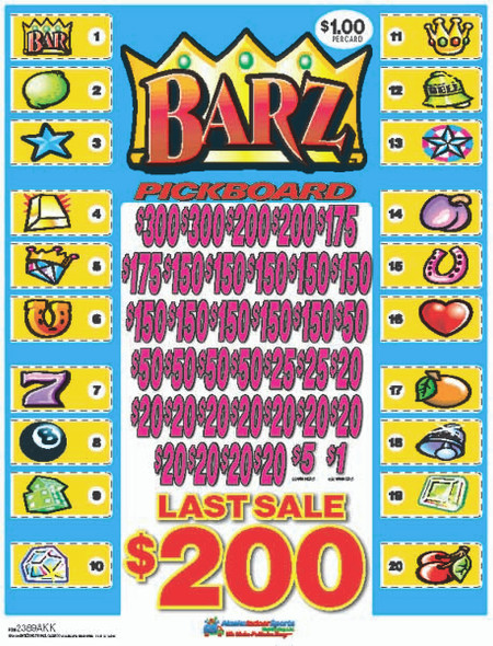 Barz PK 3W $1 18@$150 (2@$300) $1B 19% 5292 LS