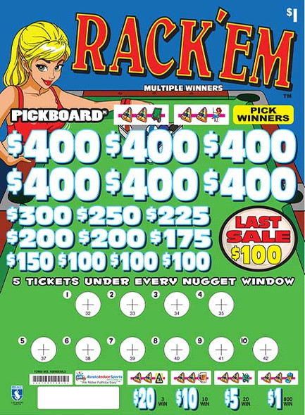 Rack 'Em Embedded PK 3W $1 6@$400 $1B 23% 7000 LS