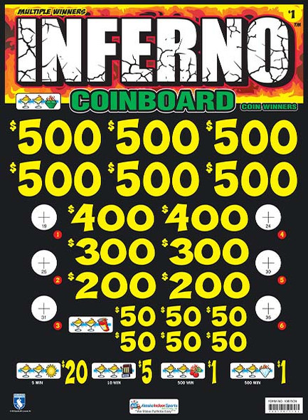 Inferno Coinboard 3W $1 6@$500 $1B 24% 8280