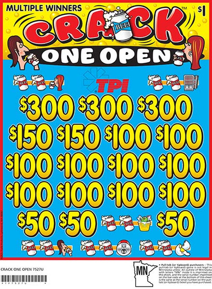 Crack One Open Joe 3W $1 3@$300 $50B 26% 3136