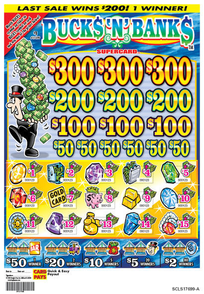 Bunks N Banks PK 3W $1 3@$300 $2B 19% 3360 LS