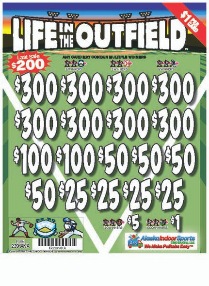 Life In the Outfield 3W $1 8@$300 $1B 19% 5194 LS