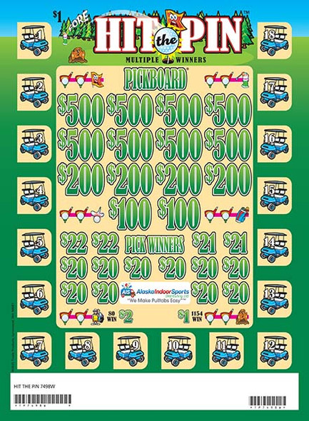 Hit the Pin PK 3W $1 8@$500 $1B 18% 8000