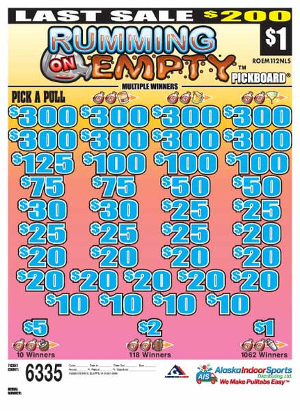 Running On Empty PK 3W $1 8@$300 $1B 20% 6335 LS