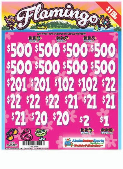 Flamingo 3W $1 8@$500 $1B 25% 8036