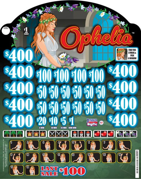 Ophelia Big Pic 3W $1 9@$400 $1B 25% 8000 LS