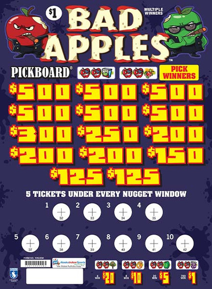 Bad Apples Embedded PK 3W $1 6@$500 $1B 20% 7000