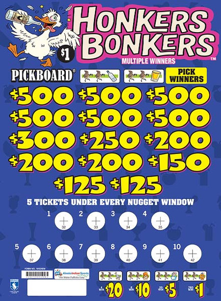 Honkers Bonkers Embedded PK 3W $1 6@$500 $1B 20% 7000