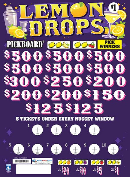 Lemon Drops Embedded PK 3W $1 6@$500 $1B 20% 7000