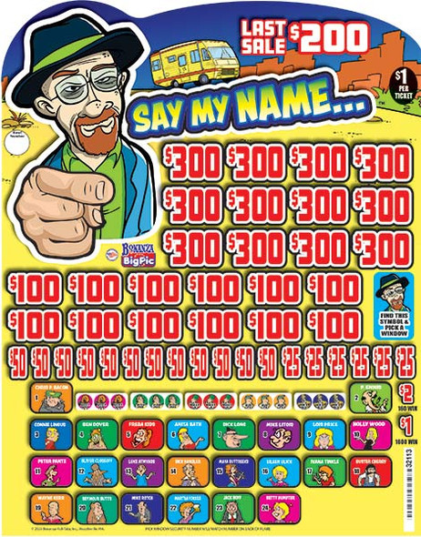 Say My Name... Big Pic 3W $1 12@$300 $1B 23% 9920 LS