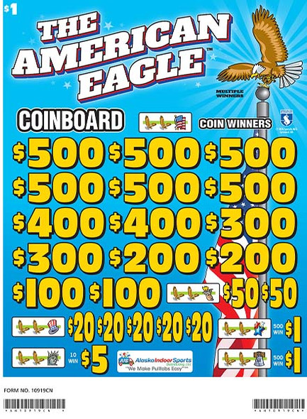 The American Eagle Coinboard 3W $1 6@$500 $1B 24% 8280