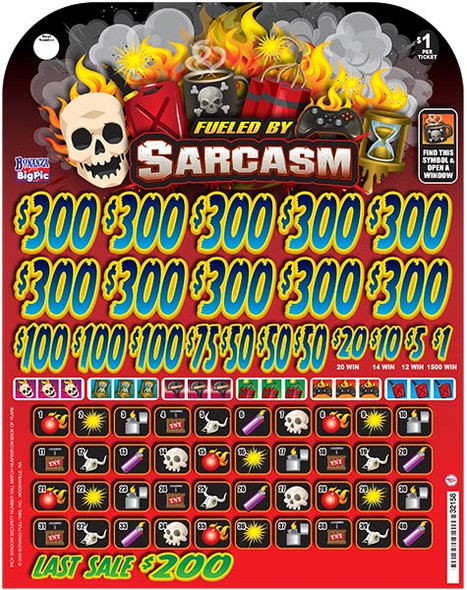 Fueled by Sarcasm Big Pic 3W $1 10@$300 $1B 24% 7680 LS