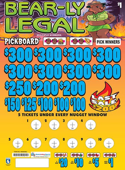 Bear-ly Legal Embedded PK 3W $1 8@$300 $1B 21% 6200 LS