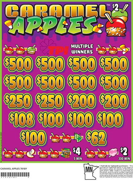 Caramel Apples 3W $2 8@$500 $2B 24% 3960