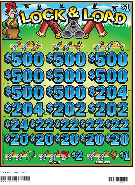 Lock and Load 3W $1 8@$500 $1B 19% 8000