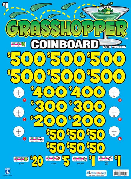 Grasshopper Coinboard 3W $1 6@$500 $1B 24% 8280