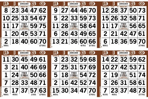 Capitol 6 ON H 1 UP L 1-9000 B BROWN