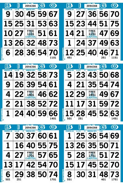 Capitol 6 ON V 1 UP L 1-9000 B BLUE