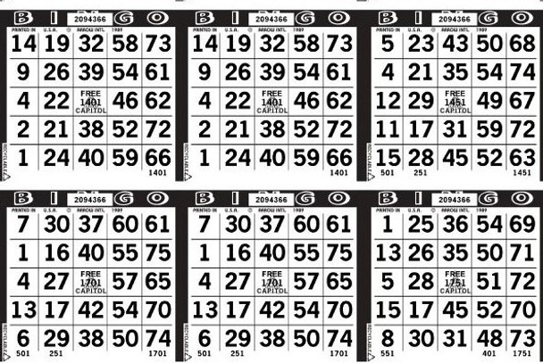 Capitol 6 ON H 1 UP L 45001-54000 B BLACK