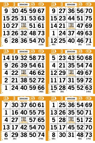 Capitol 6 ON V 1 UP L 45001-54000 B ORANGE