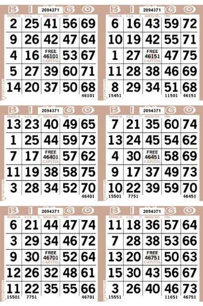 Capitol 6 ON V 1 UP L 45001-54000 B TAN