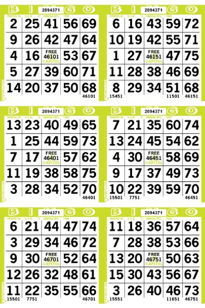 Capitol 6 ON V 1 UP L 45001-54000 B LIME