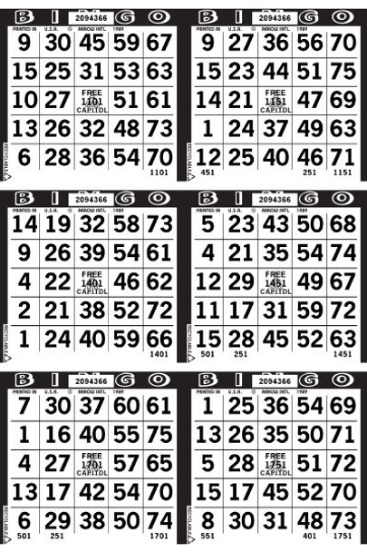 Capitol 6 ON V 1 UP L 45001-54000 B BLACK
