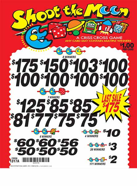 Shoot the Moon 3W $1 8@$100 (1@$175) $2B 17% 3038 LS